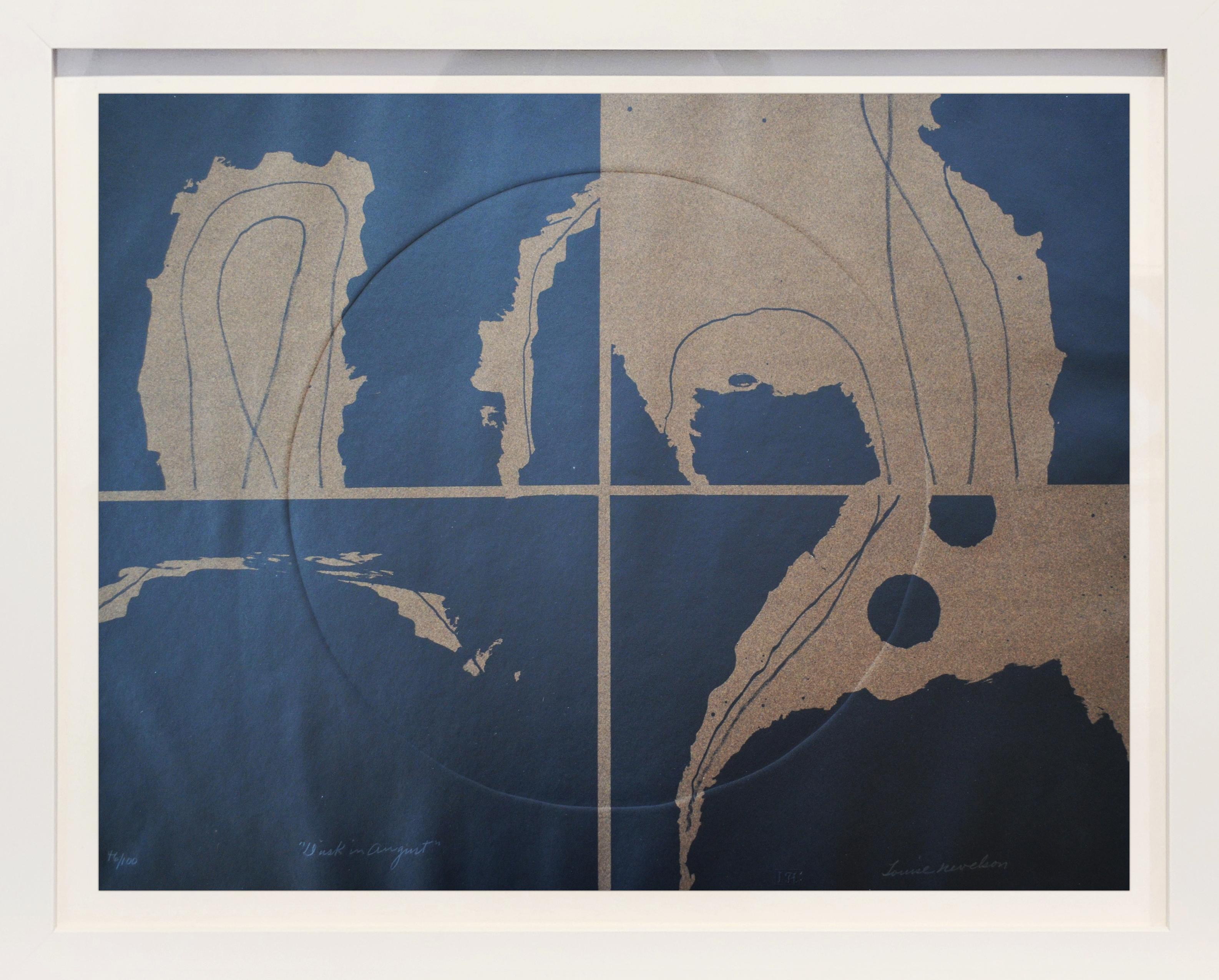 Louise Nevelson Abstract Print - Dusk in August