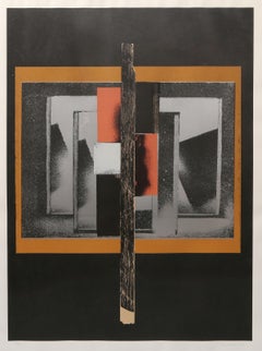 Sérigraphie abstraite géométrique de Louise Nevelson