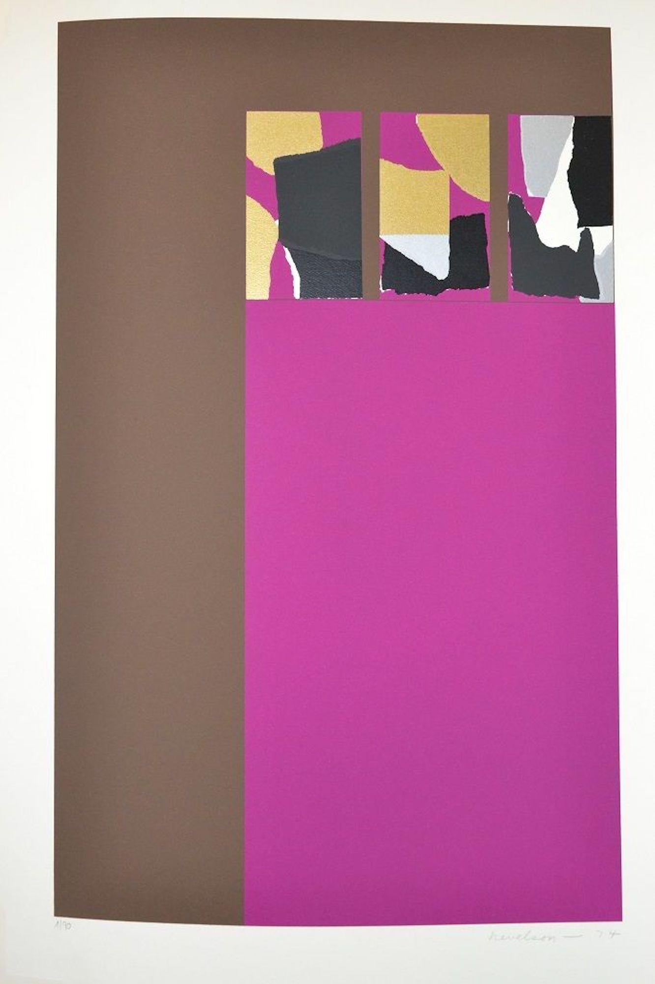 LOUISE NEVELSON

Untitled, from ”Hommage à Picasso”

Screenprint in colors, 1974

Signed and dated in pencil, lower right

Numbered 1/90 in pencil, lower left

The total edition was 90, plus 30 in Roman numerals, plus 60 APs.

Published by