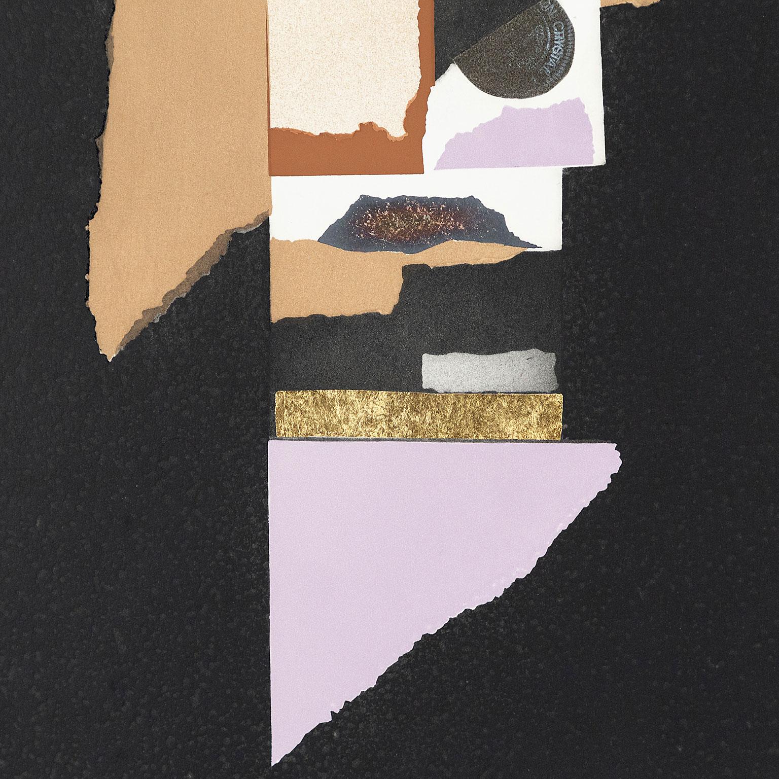 Lilac Edge - Abstract Print by Louise Nevelson