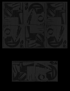 Louise Nevelson 'Black Repetition' 1972- Vintage