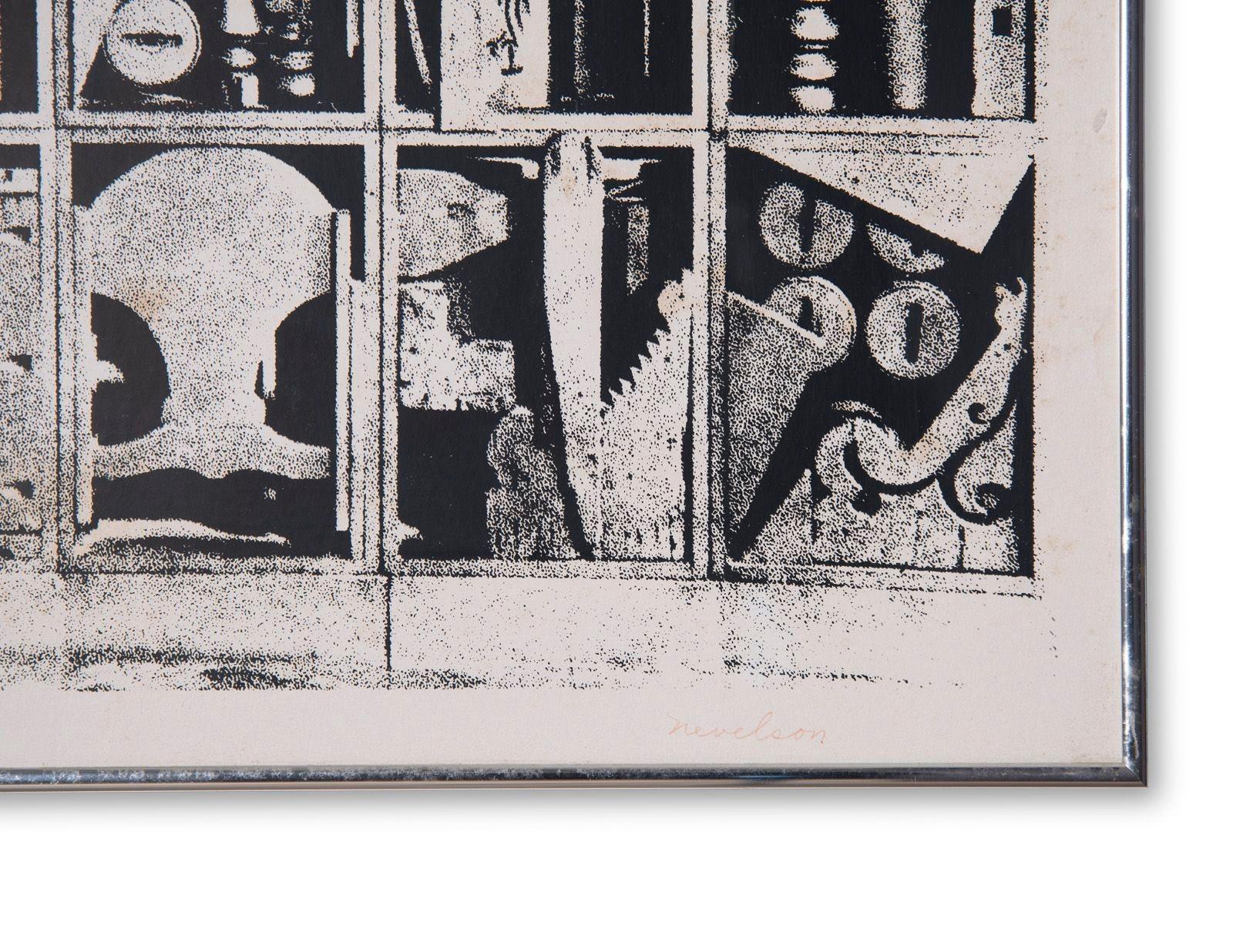Louise Nevelson firma a mano la stampa promozionale 