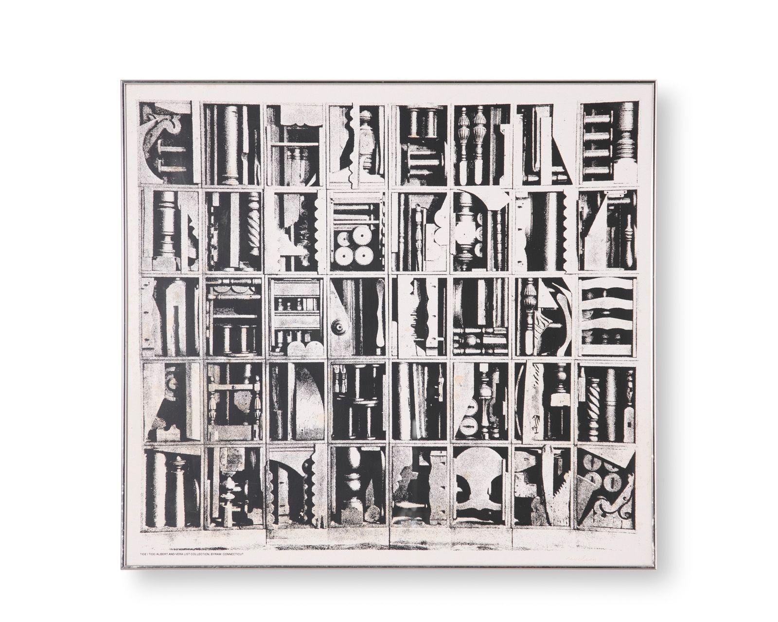 Louise Nevelson firma a mano la stampa promozionale 