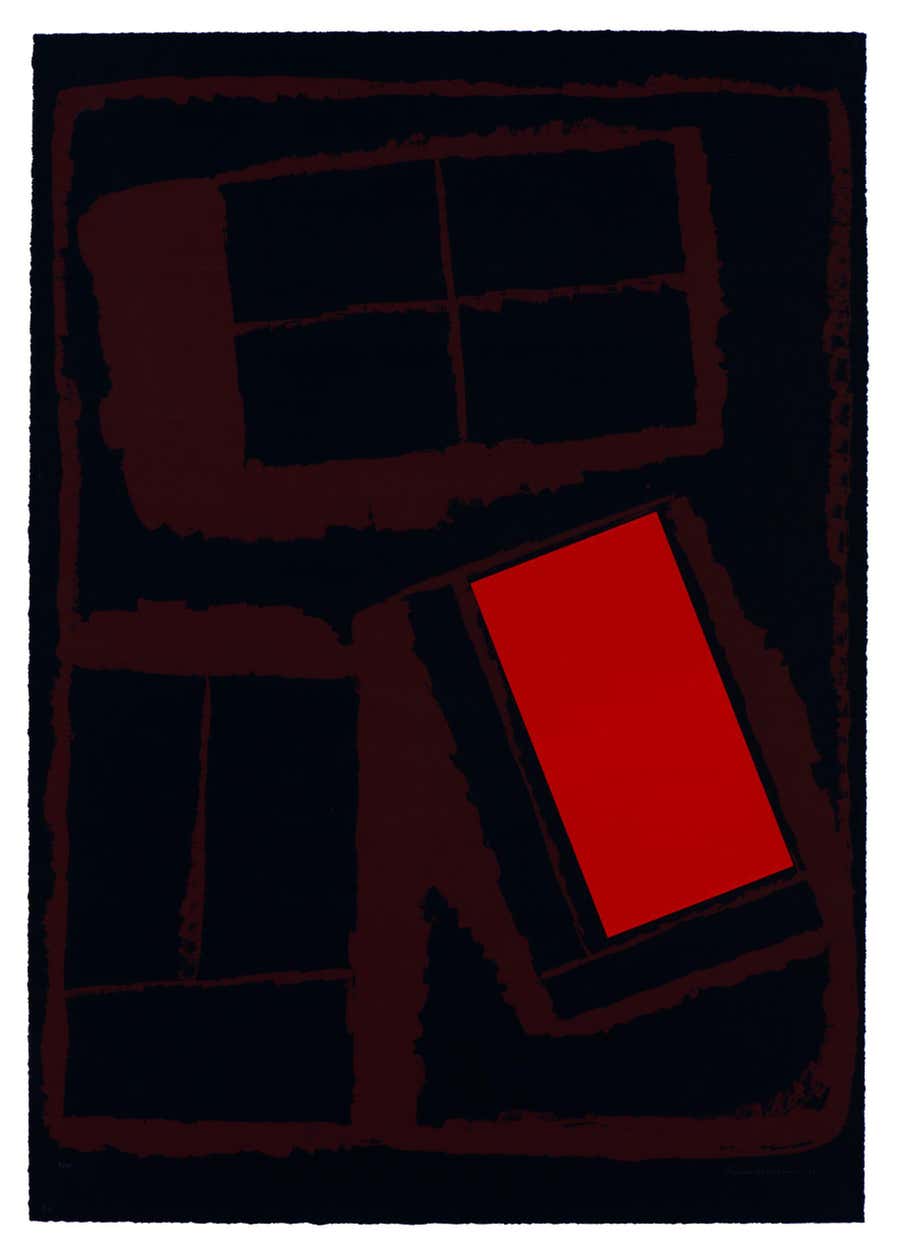 Louise Nevelson - Hand-Signed Silk-Screen on Hand-Made Paper, 1975