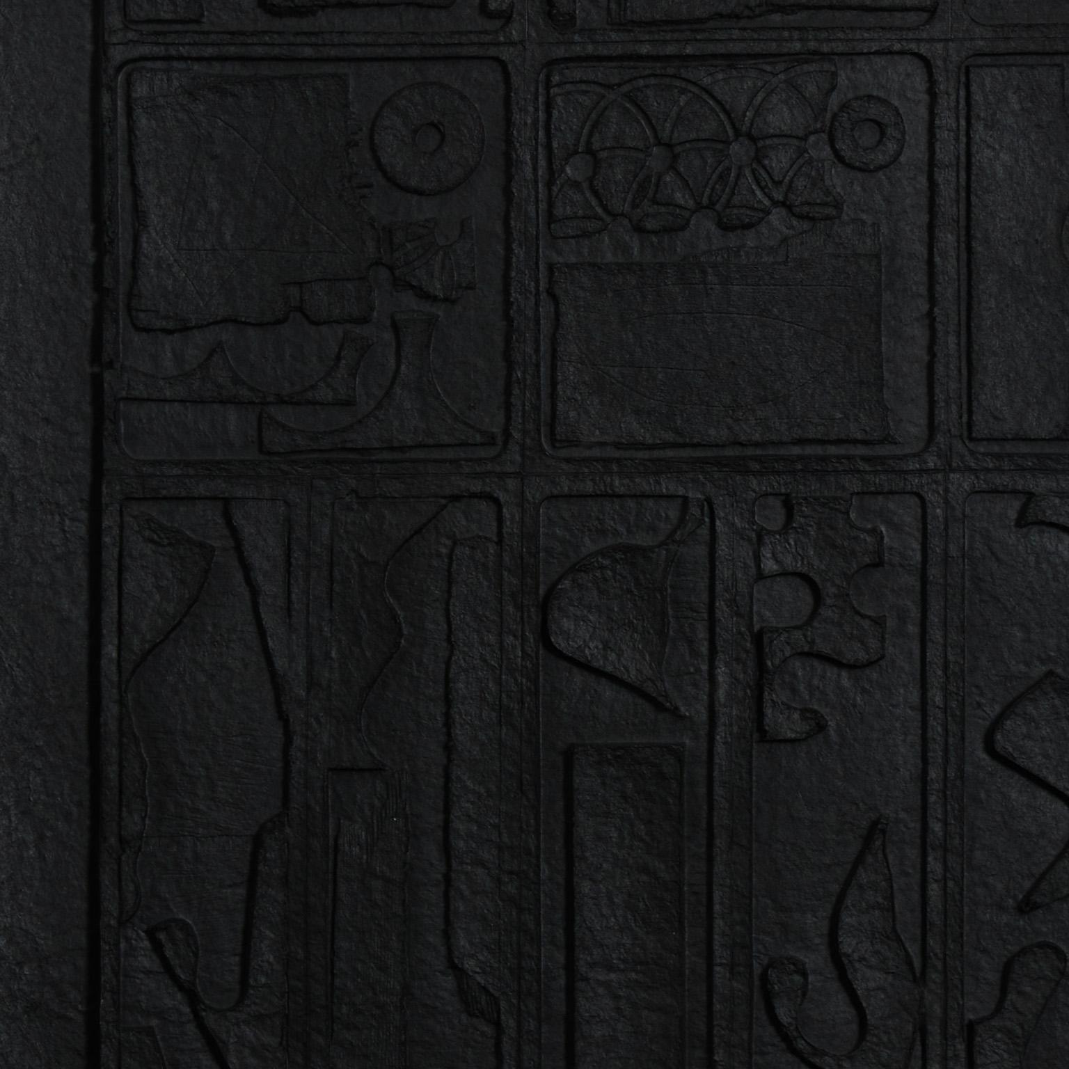 Moon Garden - Gray Abstract Print by Louise Nevelson