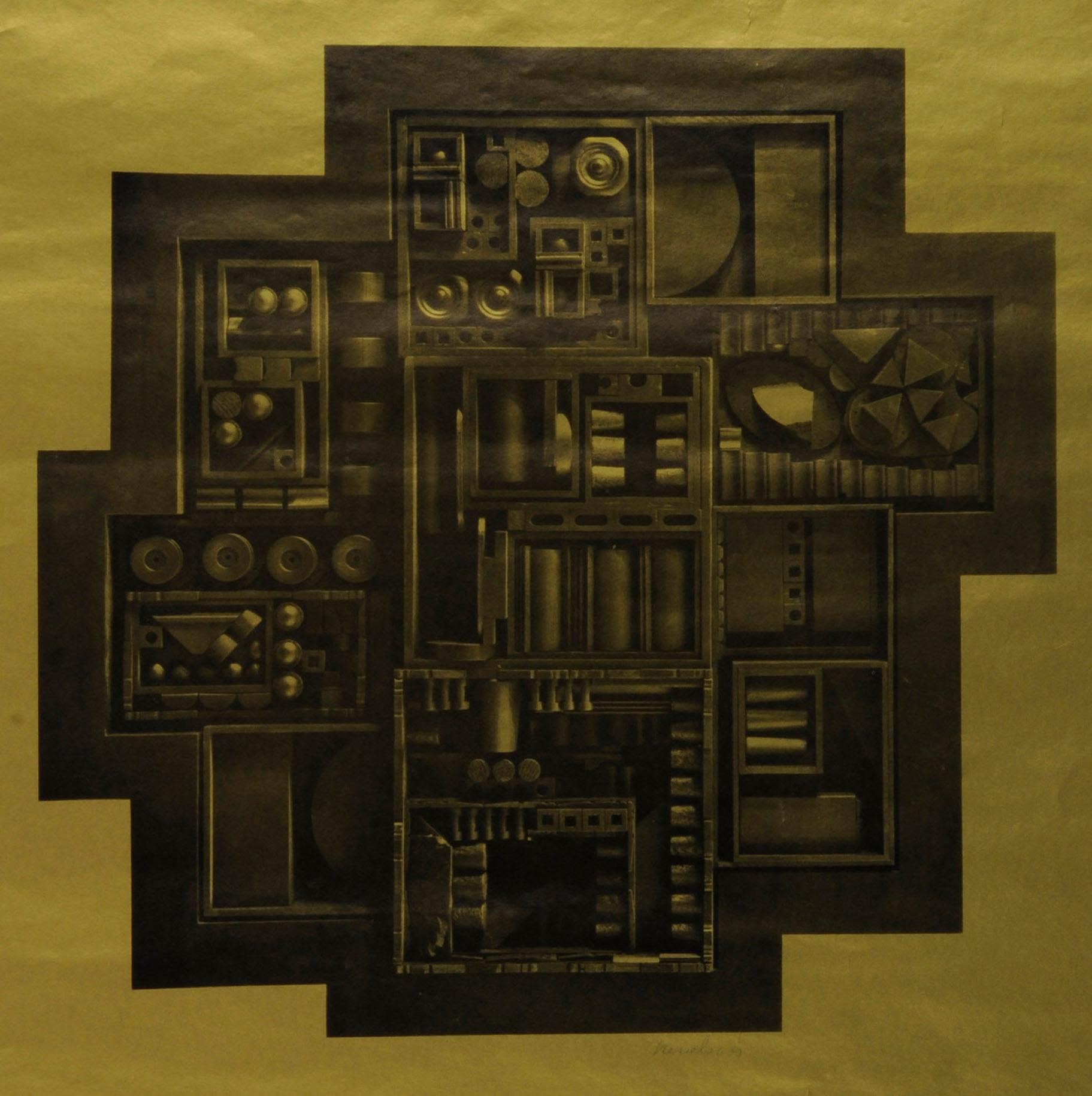 Nevelson  Poster for The Pace Gallery, Columbus - Print by Louise Nevelson