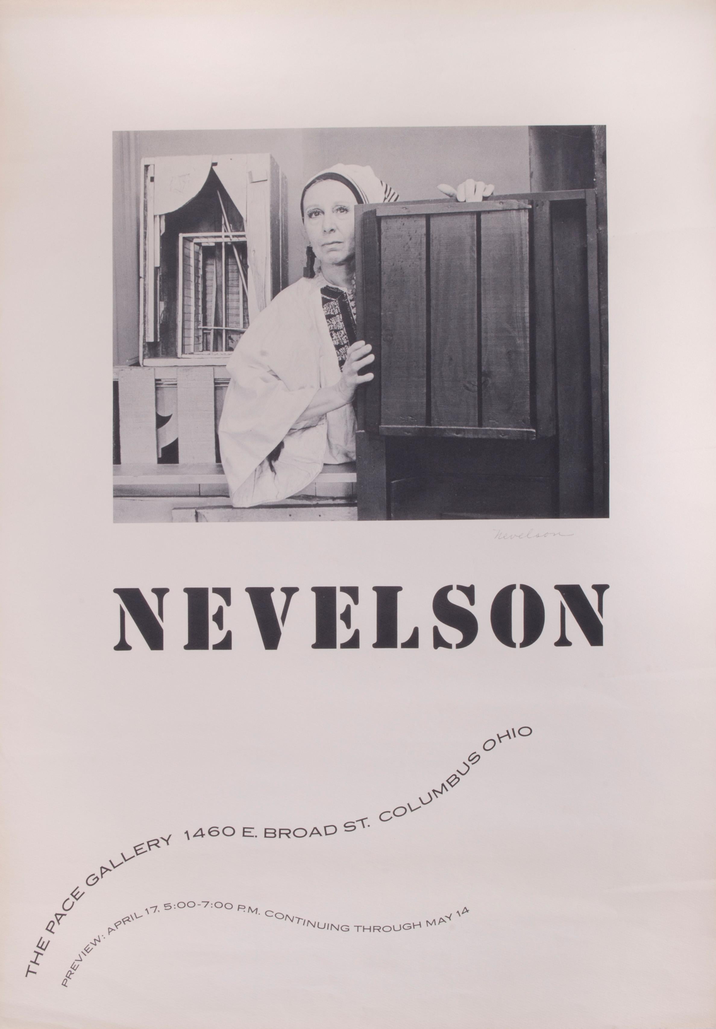 Nevelson Poster for the Pace Gallery, Columbus