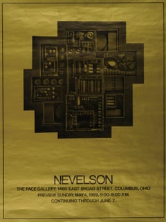 Vintage Nevelson  Poster for The Pace Gallery, Columbus