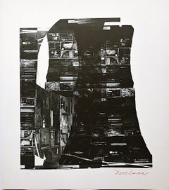 Night Reflections, seltener abstrakter Siebdruck aus den 1960er Jahren, handsigniert und nummeriert 17/100