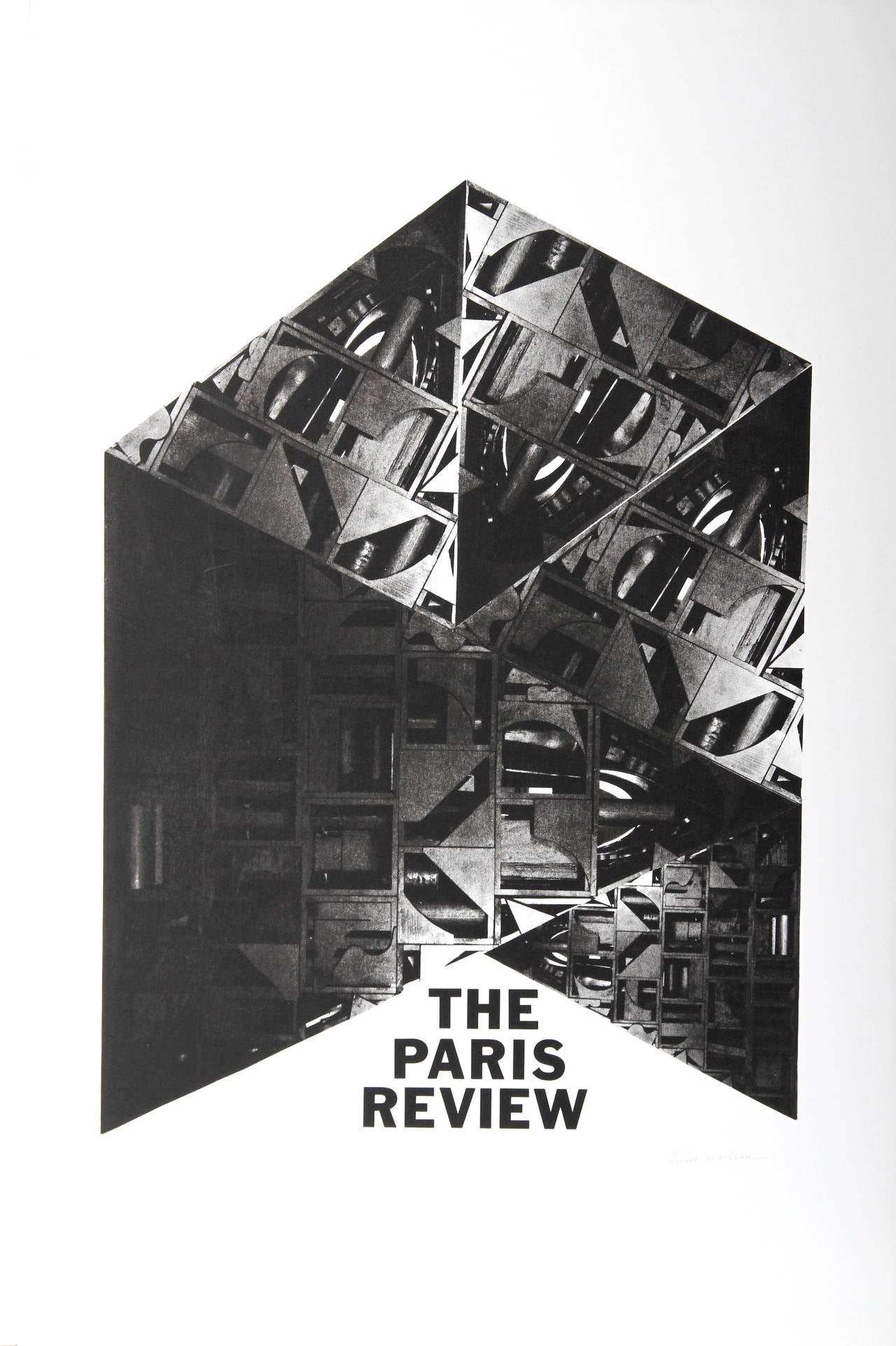 Artist: Louise Nevelson, American (1899 - 1988)
Title: Paris Review
Medium: Silkscreen, signed and numbered in pencil
Edition: 70/100
Image Size: 28.5 x 21 inches
Size: 40 x 26 in. (101.6 x 66.04 cm)