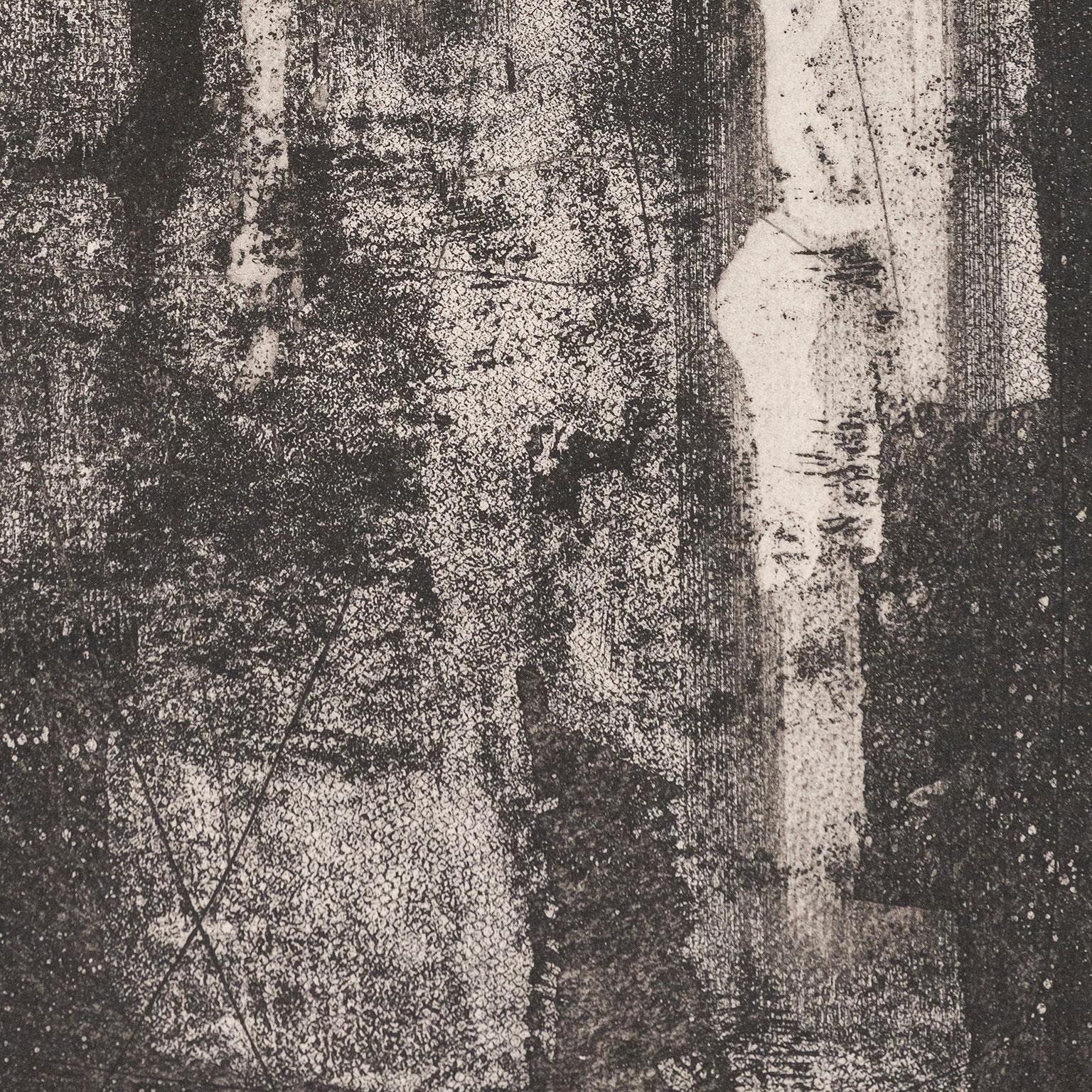 Sky Figuren, Radierung, Aquatinta und Collage, USA, 1977, signiert von Künstler 7