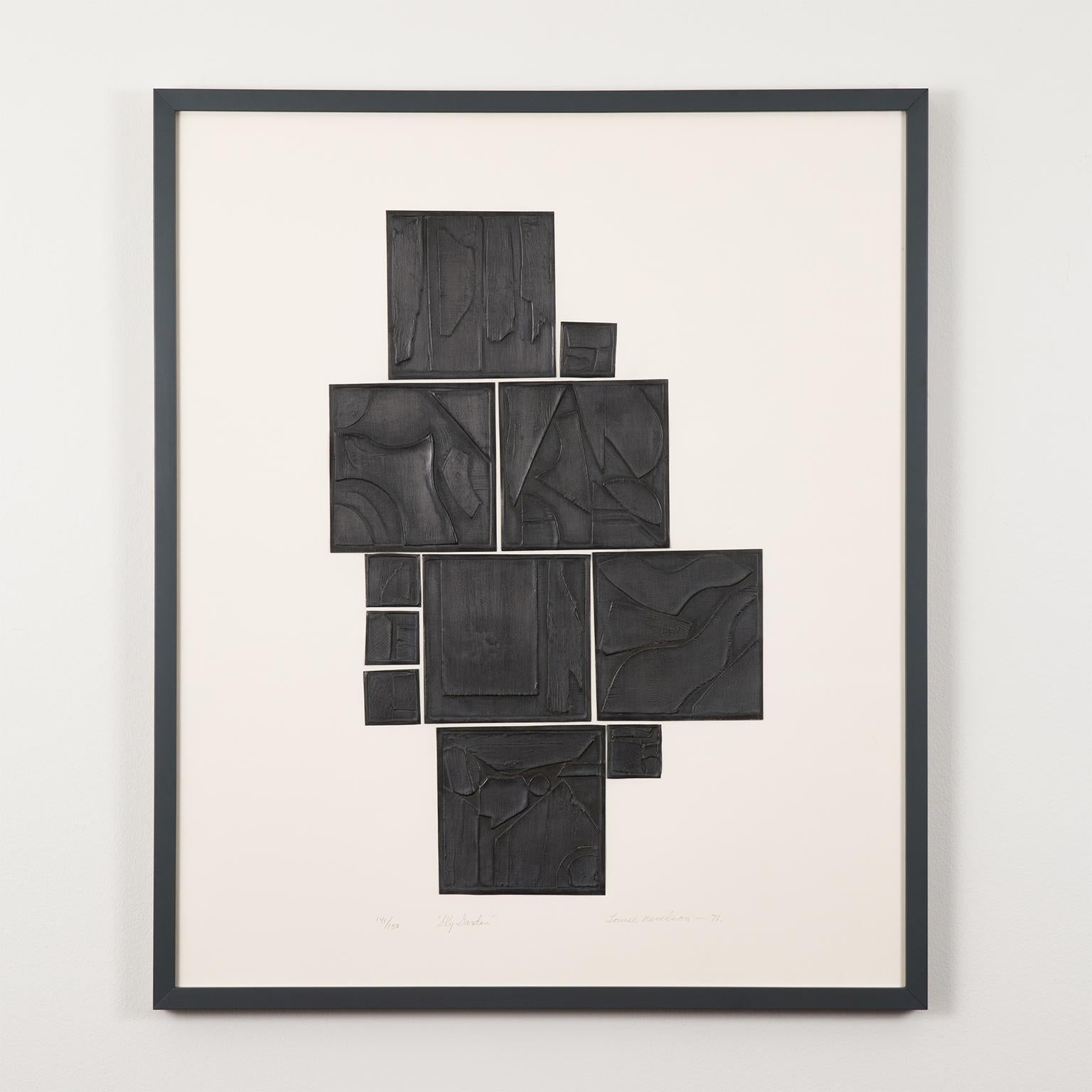 Abstract Print di Louise Nevelson - Giardino del cielo