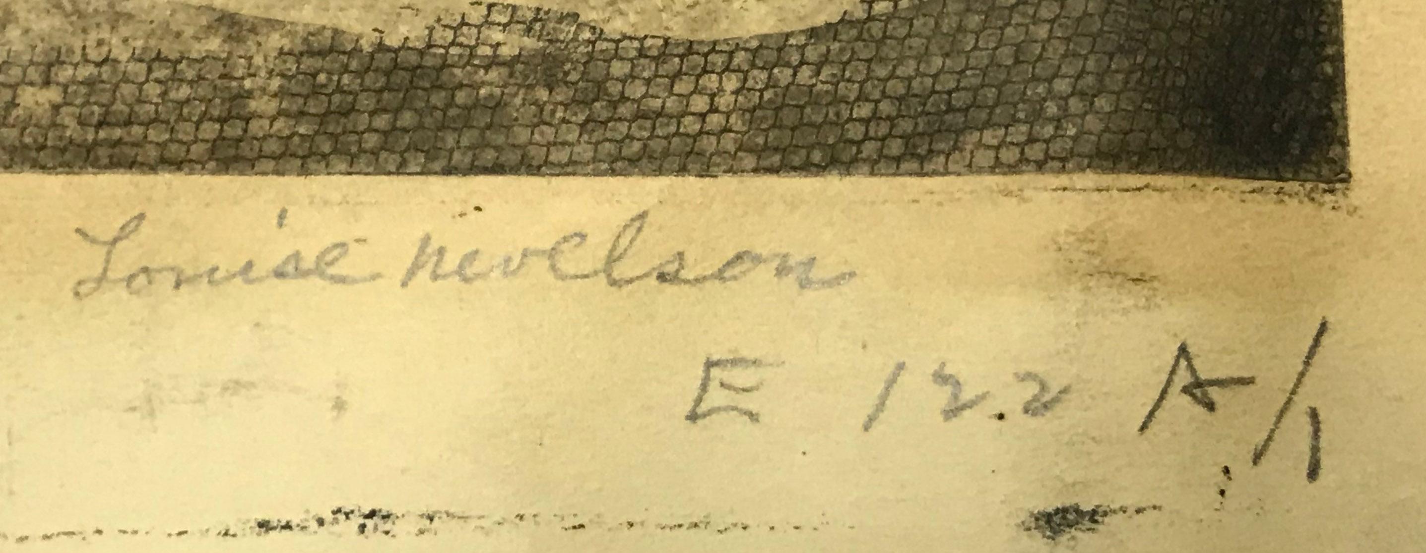 Bäume (Bäume im Kreis)
Radierung und Kaltnadelradierung mit Monotypie, 1953-1955
Mit Bleistift signiert
Ein nicht aufgezeichneter Probedruck, gedruckt auf schwerem Velin im Atelier 17, vor der Verkleinerung der Platte. 
Referenz: Baro 29
Provenienz: