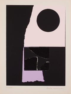 Retro Untitled -- Print, Screen Print, Geometric Abstraction by Louise Nevelson