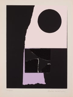 Senza titolo -- Stampa, serigrafia, astrazione geometrica di Louise Nevelson