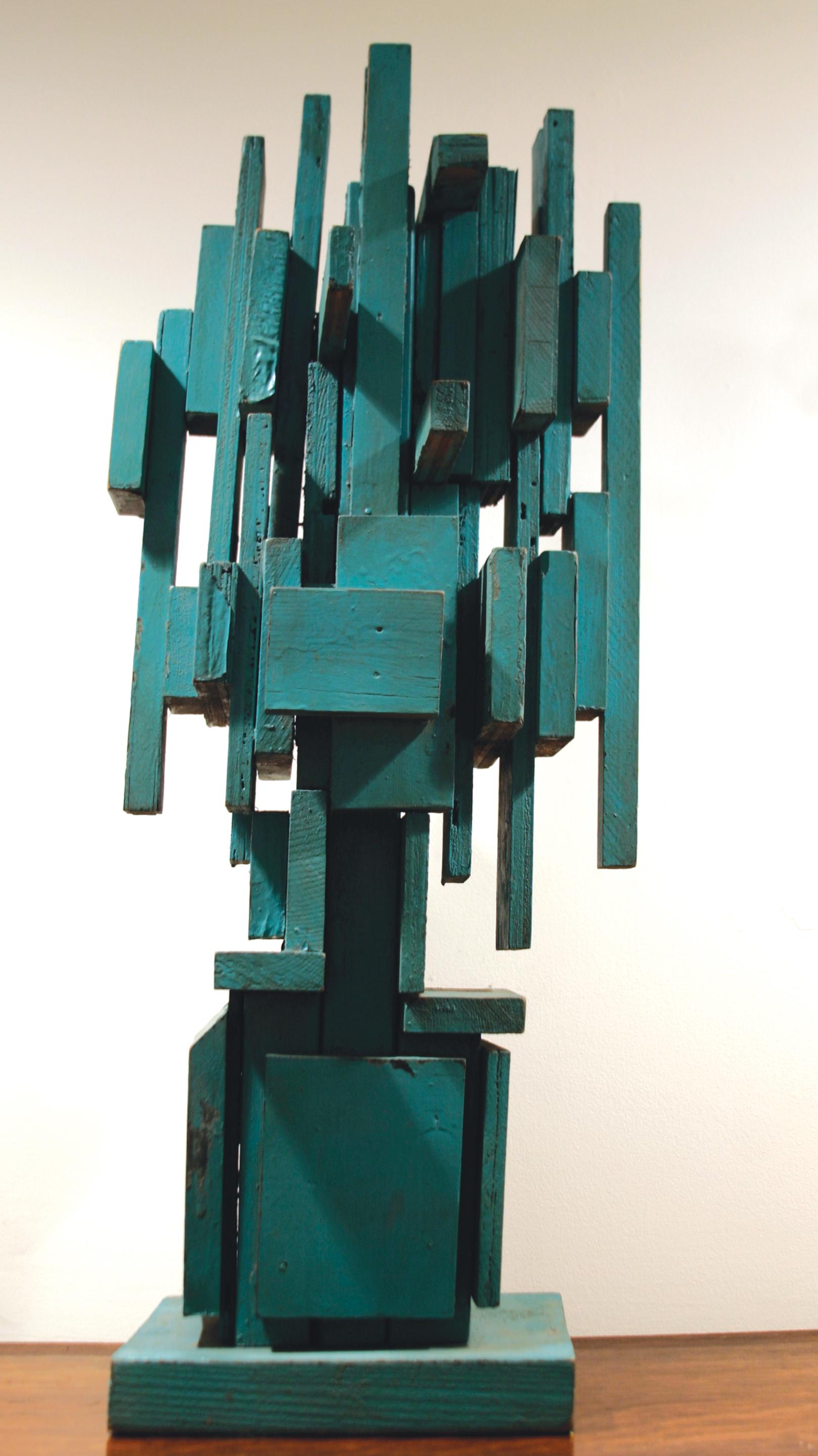 Louise Nevelson, Untitled, painted wood sculpture, 1950s For Sale 2