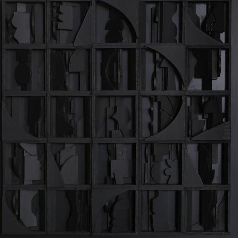 Model for Sky Covenant - Brown Abstract Sculpture by Louise Nevelson