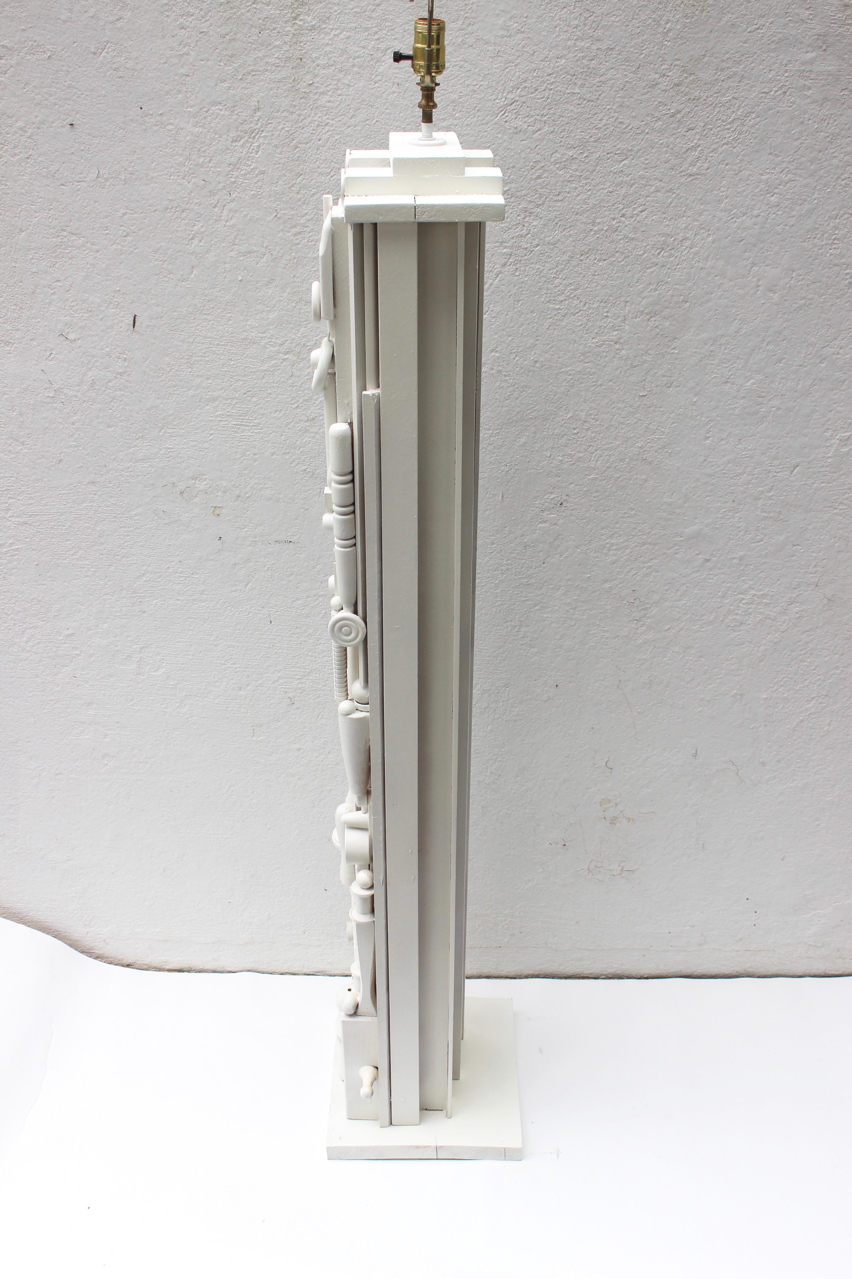 Louise Nevelson Style Floor Lamp For Sale 4