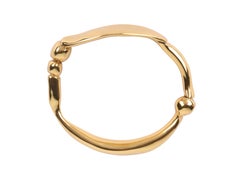 Louise Olsen 24 Karat Gold Plate Large Liquid Bangle
