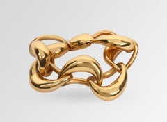 Louise Olsen 24 Karat Gold Plate Cocoon Bracelet