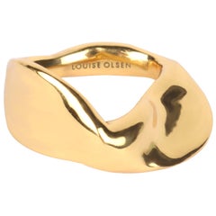 Louise Olsen 24 Karat Gold Plate Liquid Twist Ring