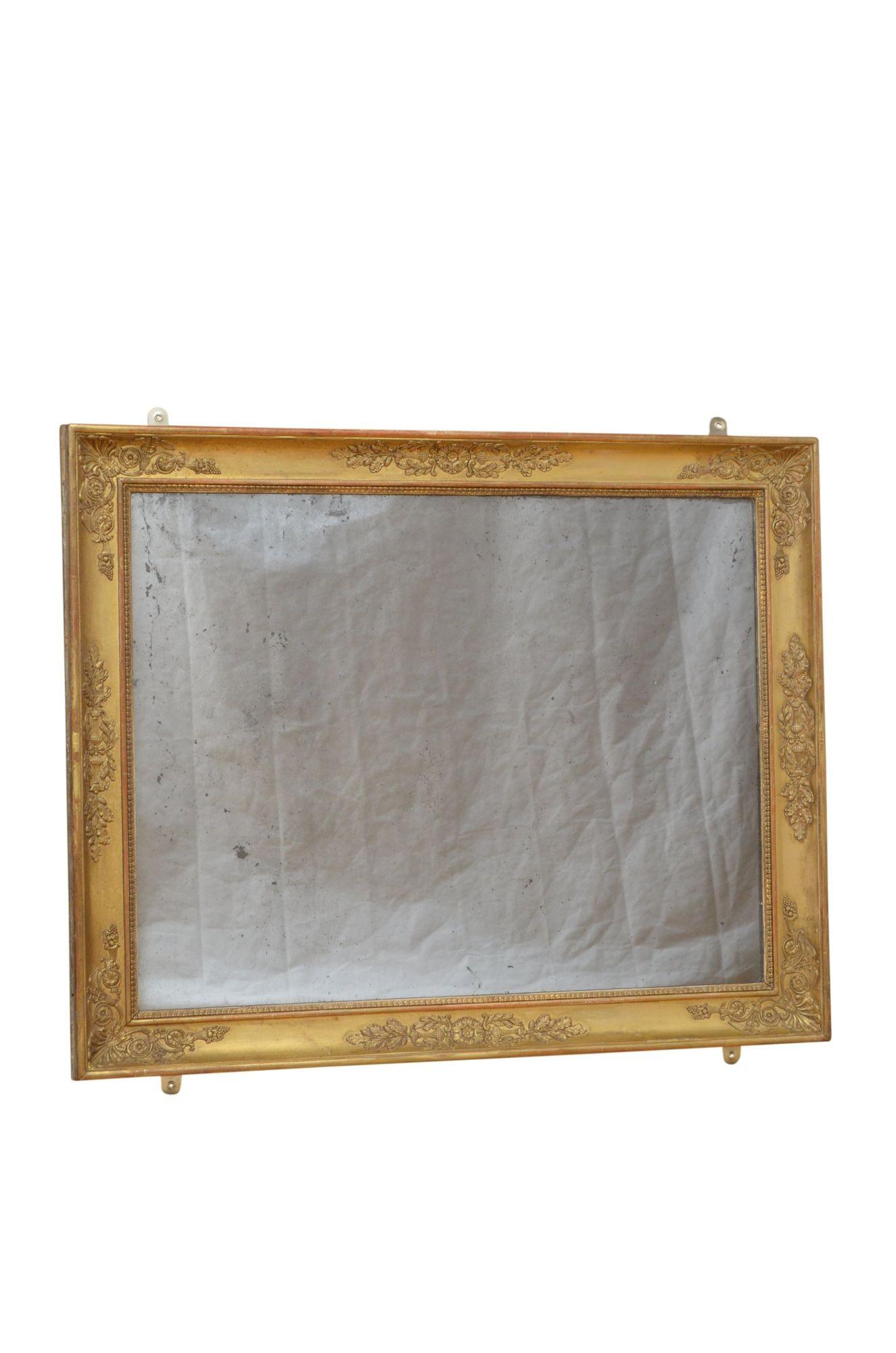 Louis Philippe Louise Philippe 19th Century Giltwood Wall Mirror For Sale