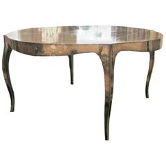 Louise Round Dining Table in White Bronze by Paul Mathieu for Stephanie Odegard