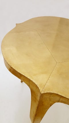 Louise Round Table in Brass Handcrafted in India by Paul Mathieu