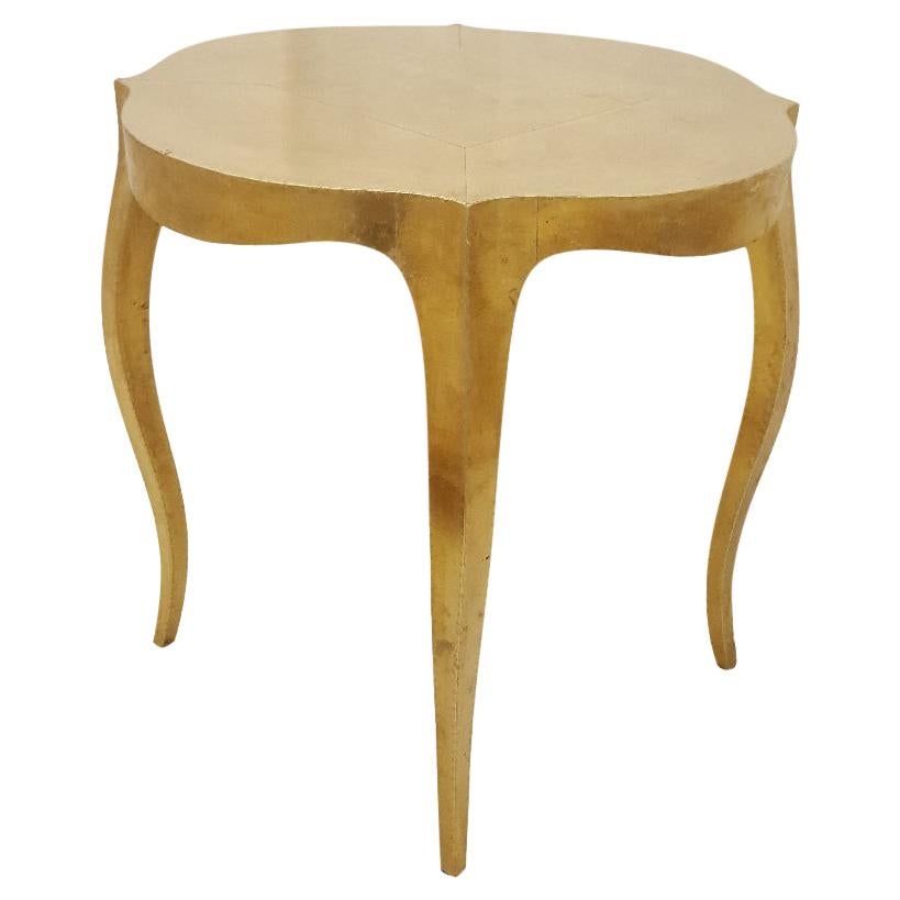 Louise Round Table in Brass Handcrafted in India by Paul Mathieu For Sale