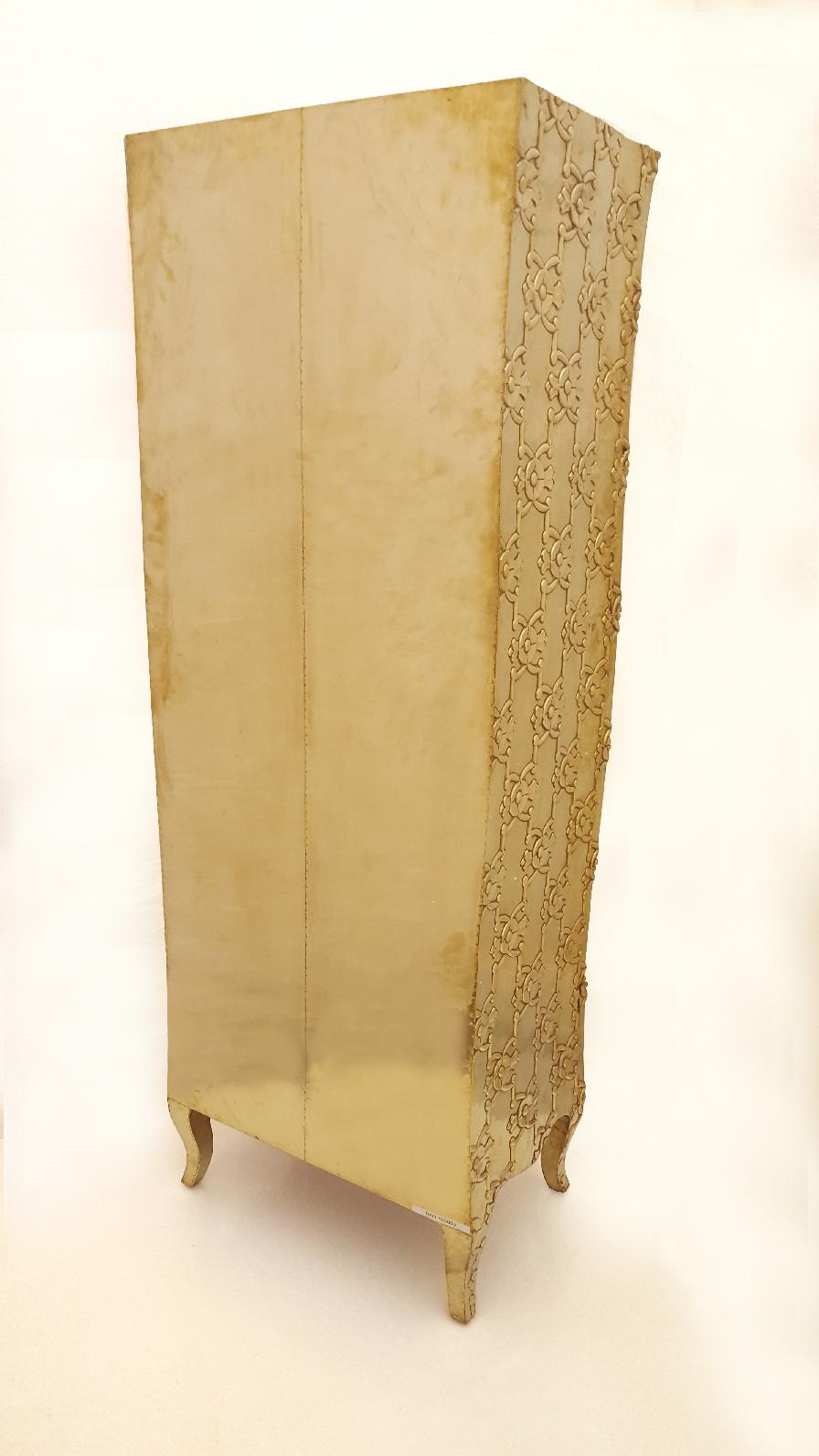 Armoires d'apothicaire Louise Semainier en bronze blanc lisse de Paul Mathieu  en vente 9