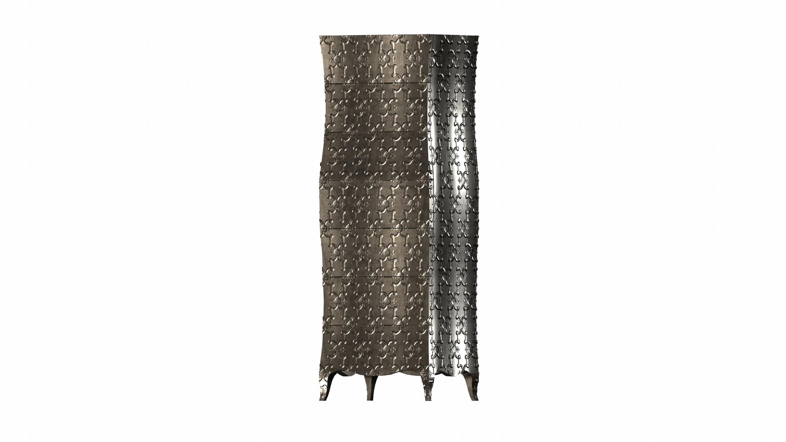 Louise Semainier  Kommoden und Schubladenschränke aus glänzender antiker Bronze im Angebot 2