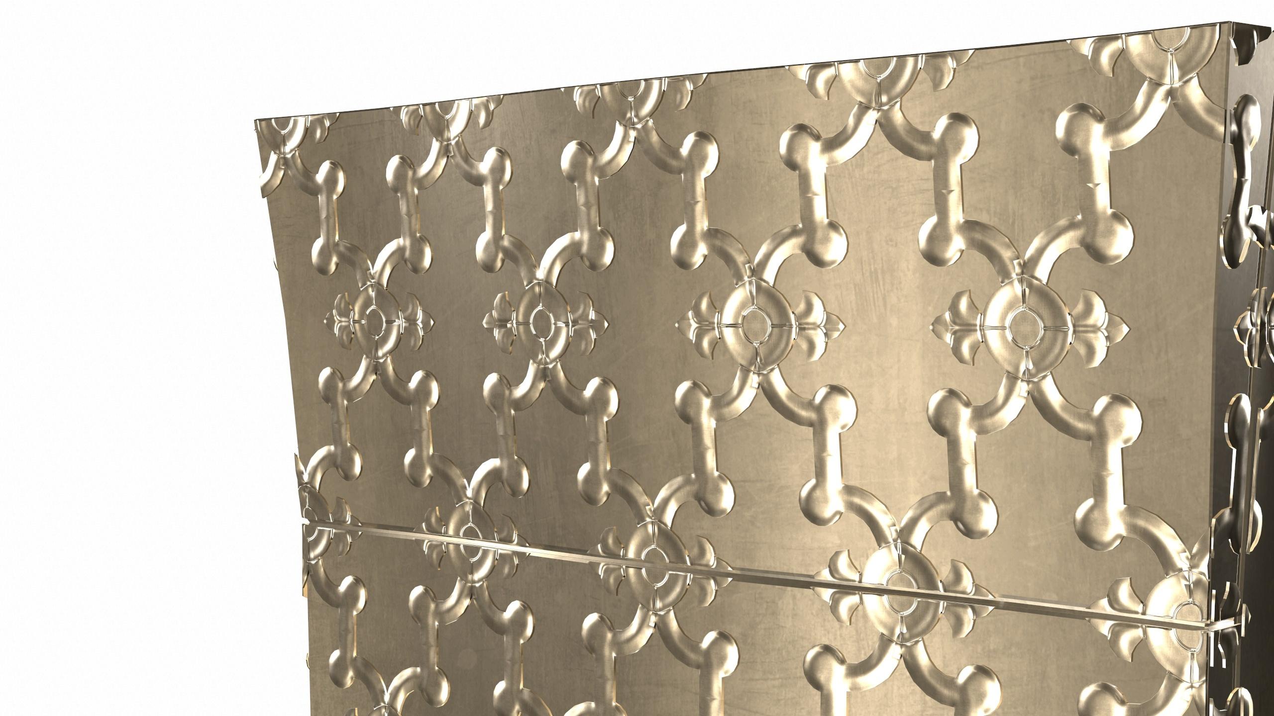 Contemporary Louise Semainier Dry Bars in Smooth Brass by Paul Mathieu for S Odegard For Sale