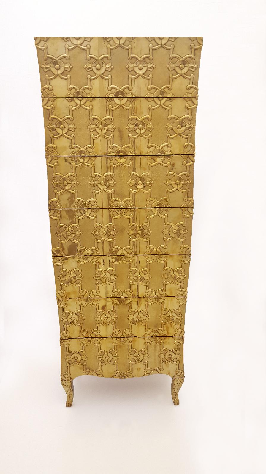 Secretaires de Louise Semainier en bronze blanc martelé de Paul Mathieu en vente 10