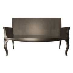 Louise Settee - Set da soggiorno in stile Art Déco in bronzo antico finemente martellato