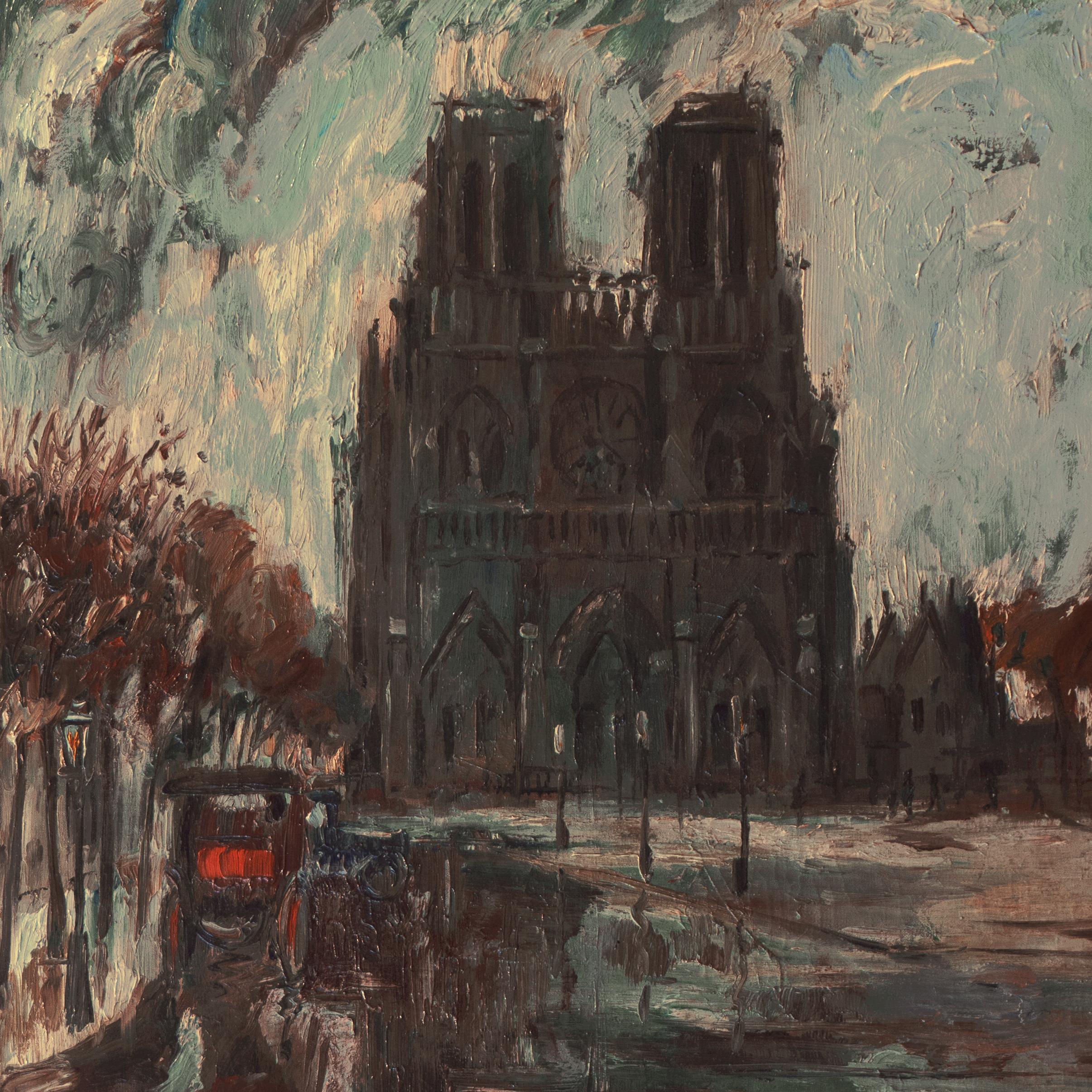 'Paris, Notre Dame after the Storm', Salon des Artistes Français, Woman Artist 1