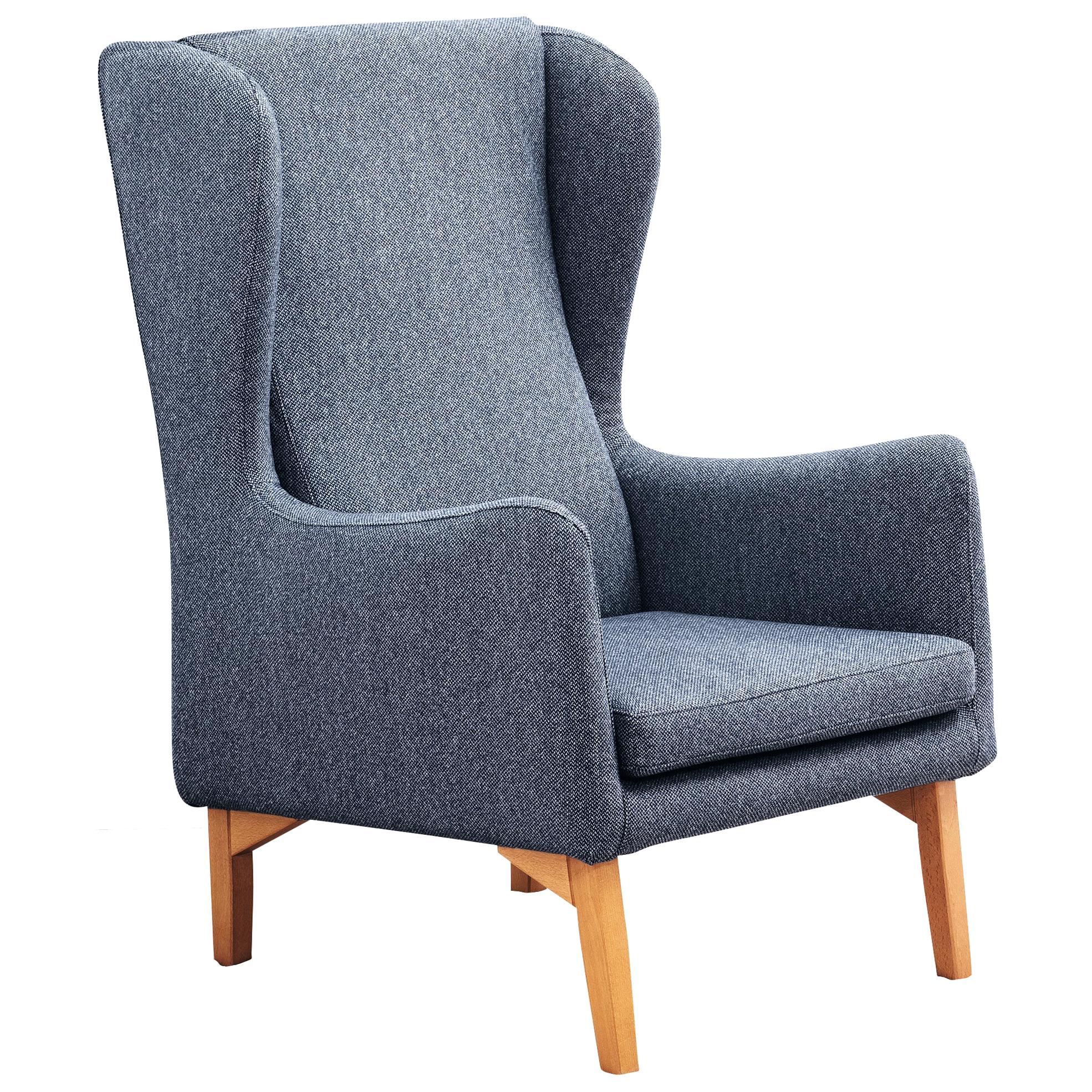 Louise Upholstered Armchair in Beechwood Legs, by Miniforms Lab