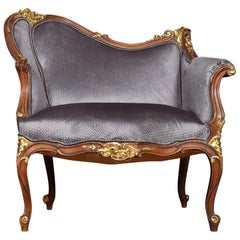 Louise XV Gilded Salon Chair