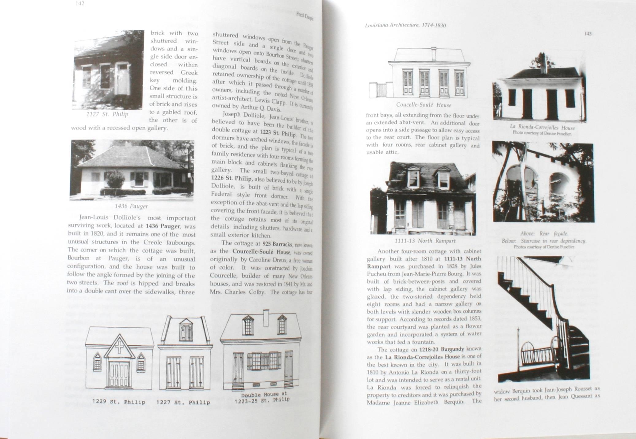 Américain Architecture de la Louisiane 1714-1830 par Fred Daspit, première édition en vente