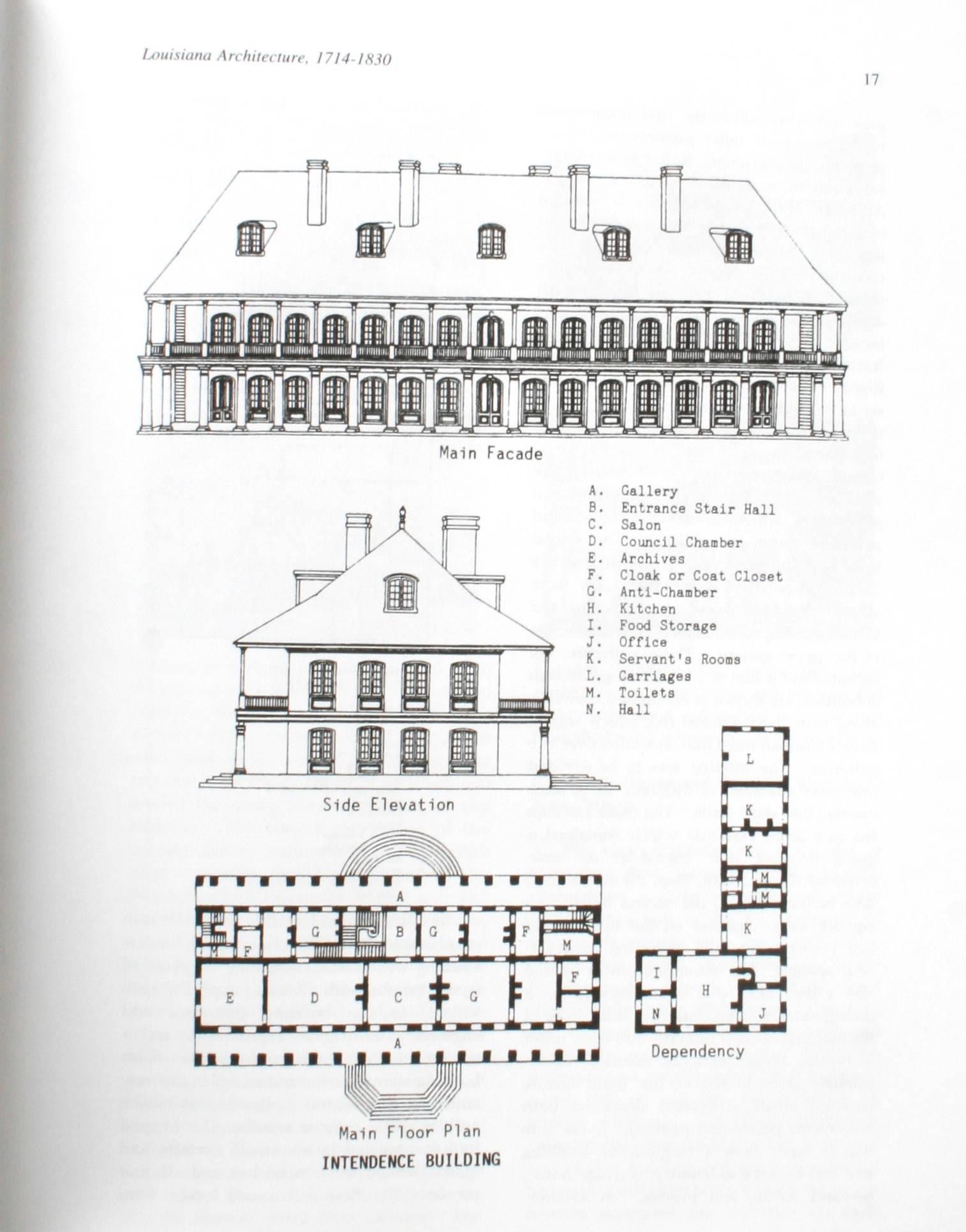 Architecture de la Louisiane 1714-1830 par Fred Daspit, première édition en vente 2