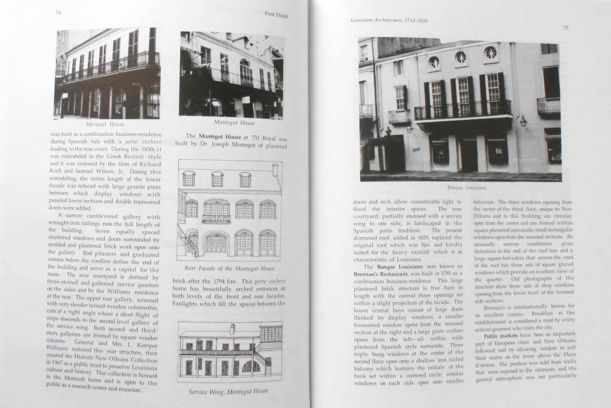 Architecture de la Louisiane 1714-1830 par Fred Daspit, première édition en vente 3