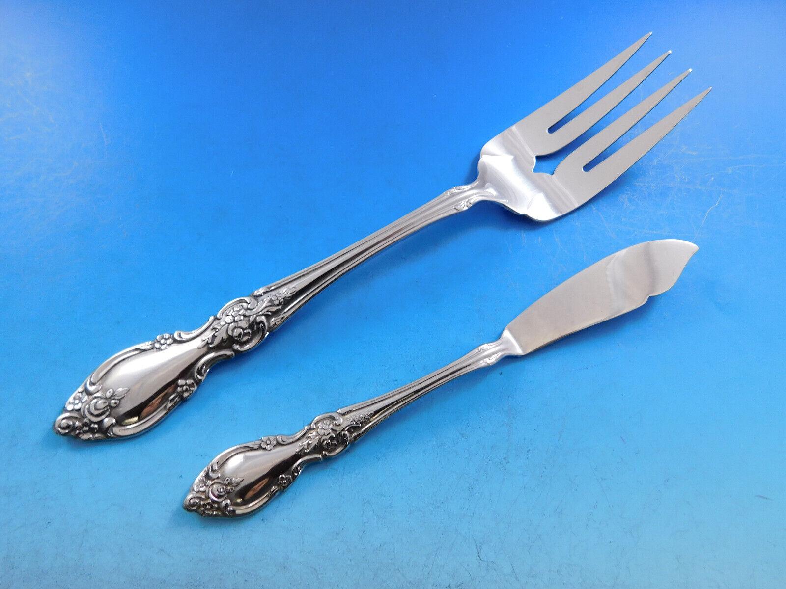 20th Century Louisiana by Community Oneida Stainless Steel Flatware Set Service 80 Pieces For Sale