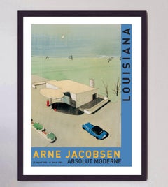 Affiche originale de la Louisiana Gallery, par Arne Jacobsen, 2002