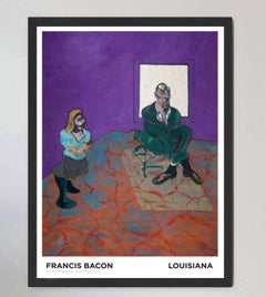 Poster originale della Louisiana Gallery di Francis Bacon, 1963