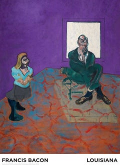 Poster originale della Louisiana Gallery di Francis Bacon, 1963