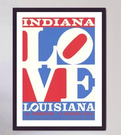 Cartel original de la «Louisiana Gallery», de Robert Indiana, 1972