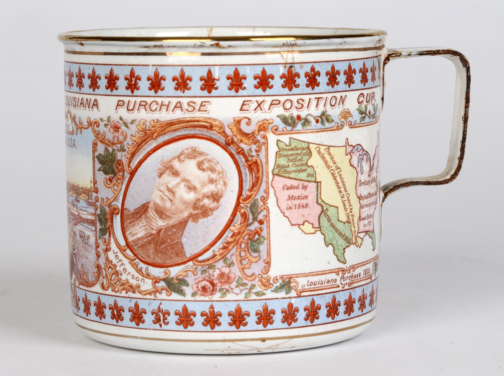 Austrian Louisiana Purchase Exposition World's Fair Enamel Cup St Louis, 1904