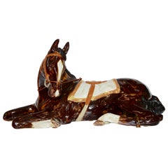 Used Louisville Stoneware Glazed Horse Figurine
