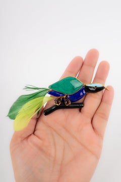 Spilla a forma di uccello Loulou de la Falaise