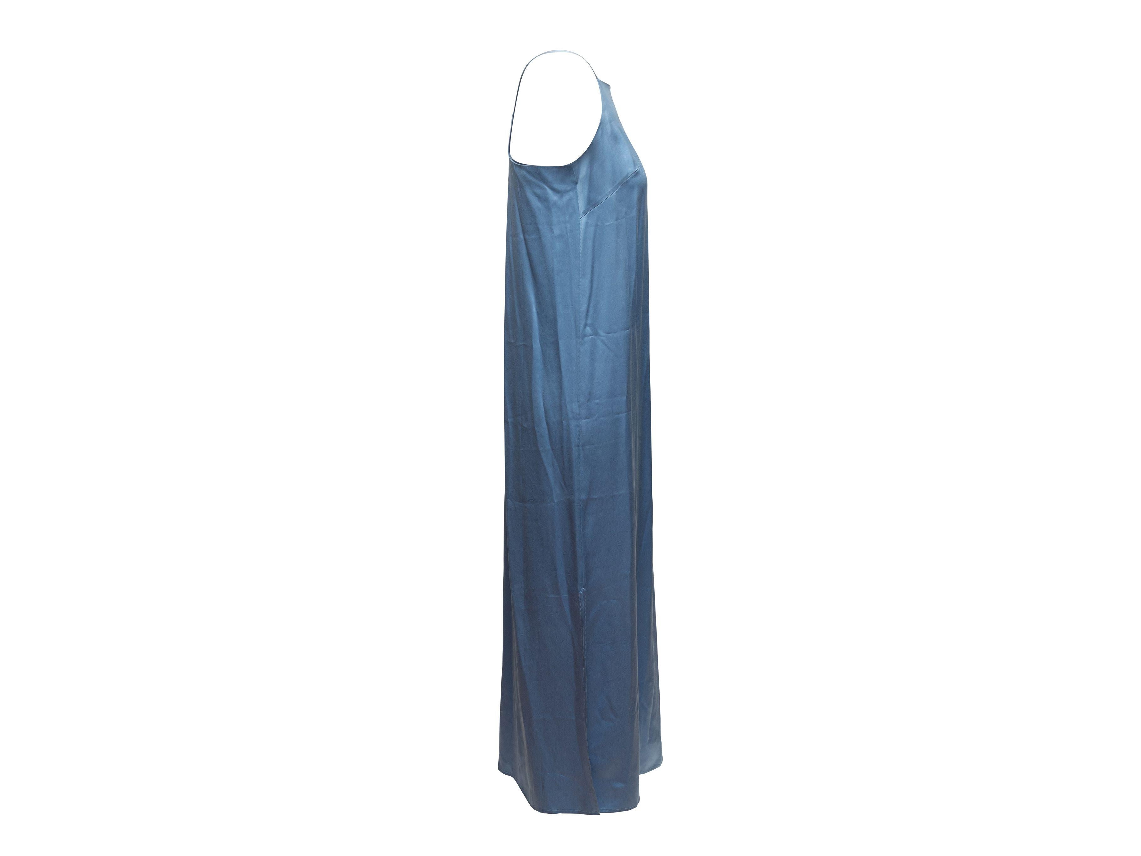 Loulou Studio Light Blue Silk Sleeveless Maxi Dress 1