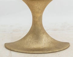 Consola Demiluna de Aluminio con Tapa de Cuarcita Louna